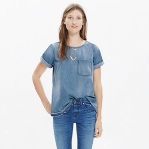Madewell denim tee